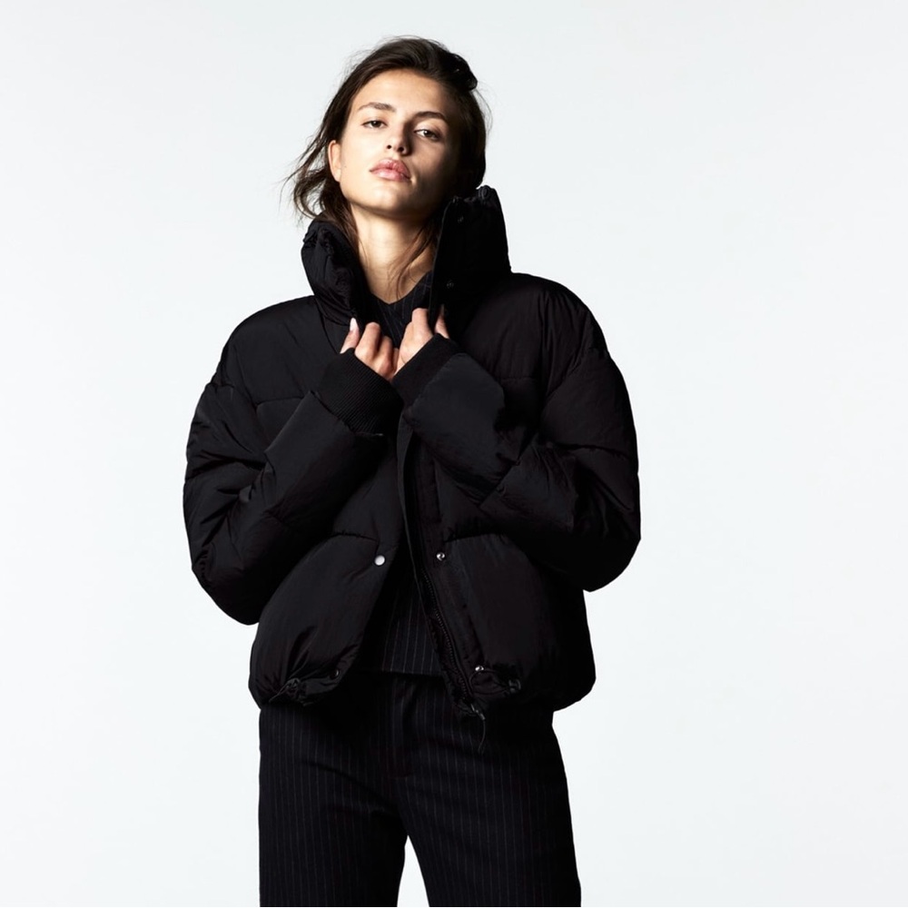 Women's Black Puffer Jacket